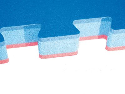 TATAMI JUDO GIOCANDO  1m x 1 m x 3 cm CON UN LATO LISCIO, COMPLETO DI BORDI